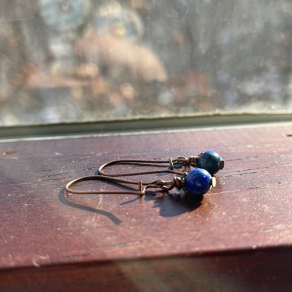 Lapis lazuli earrings - Picture 4 of 4